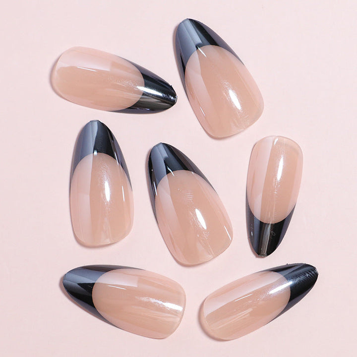 Elegant French Tip Press-On Nail Art Set Kalsten