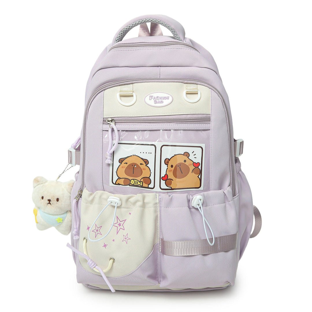 Cartoon Character Print School Backpack kalsten