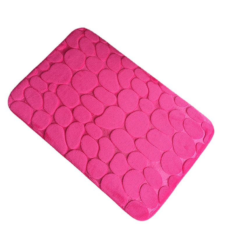 Plush Textured Bath Mat Kalsten