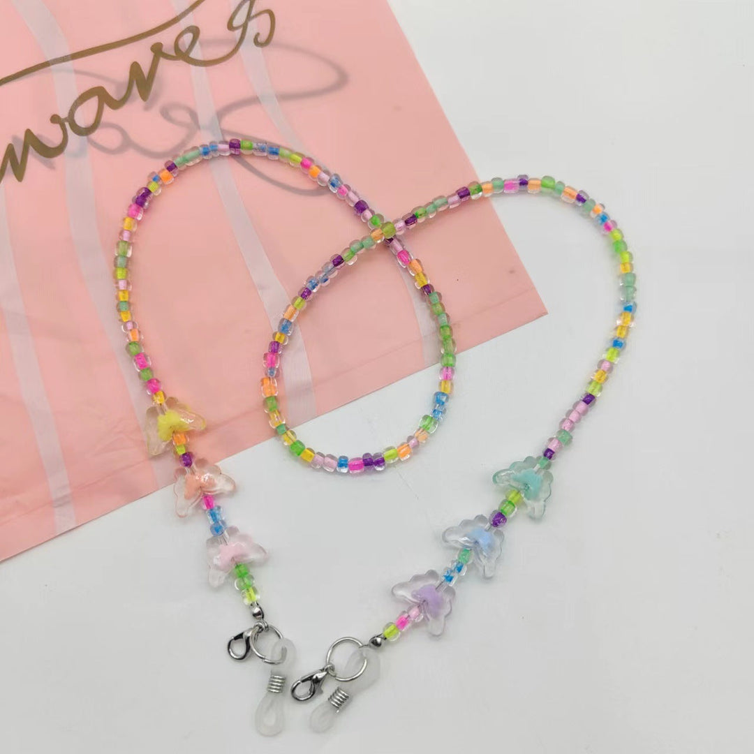 Colorful glasses holder chain with cute animal motifs Kalsten
