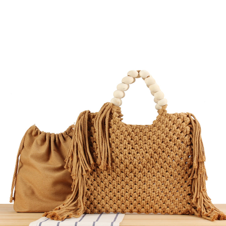 Creative crochet handbag with decorative fringes Kalsten