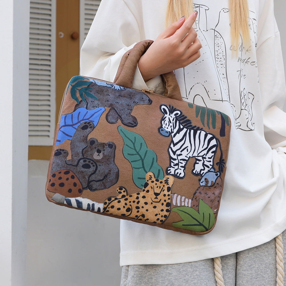 Stylish laptop cover with cute dog design Kalsten