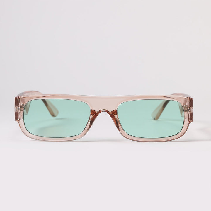 Women's stylish vintage sunglasses with transparent frame and lightly tinted lenses Kalsten