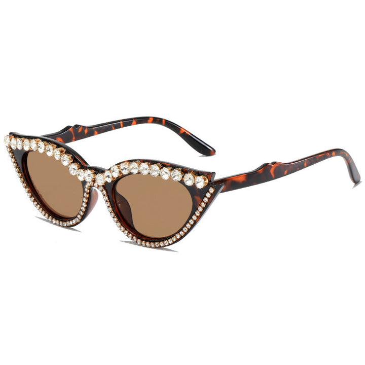 Women's extravagant cat-eye sunglasses with glamorous crystal embellishments Kalsten
