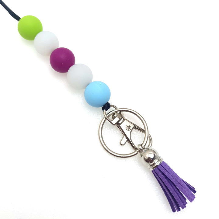 Colorful Beaded Keychain Holder Kalsten