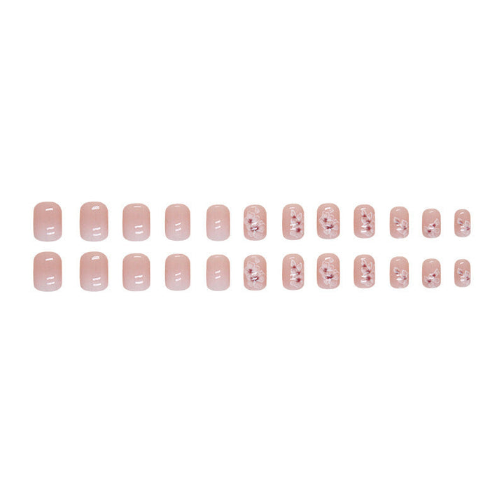 Elegant Floral Print Nail Art Tips Kalsten