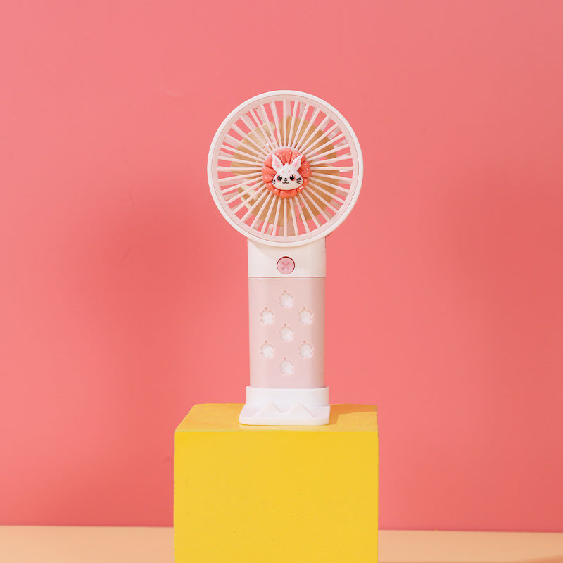 Women's Portable Mini Hand Fan with Cute Rabbit Design Kalsten