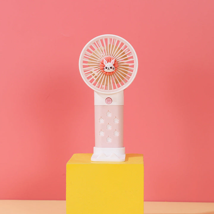 Women's Portable Mini Hand Fan with Cute Rabbit Design Kalsten