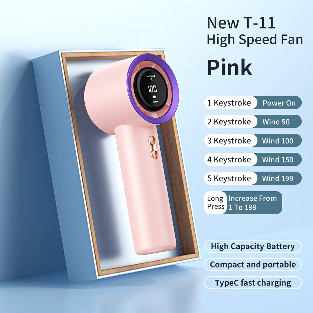Unisex Portable High-Speed USB Rechargeable Fan Kalsten