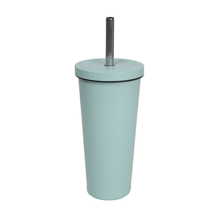 Women's High-Quality Insulated Drinking Bottle with Stainless Steel Straw Kalsten