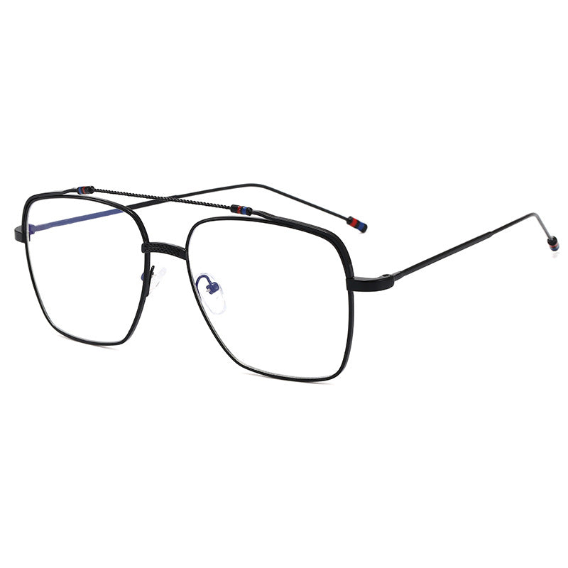 Ladies trendy curved glasses with narrow metal frame Kalsten