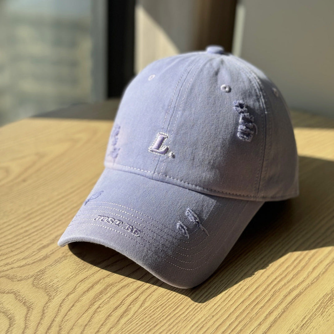 Women's Distressed Cotton Baseball Cap Kalsten