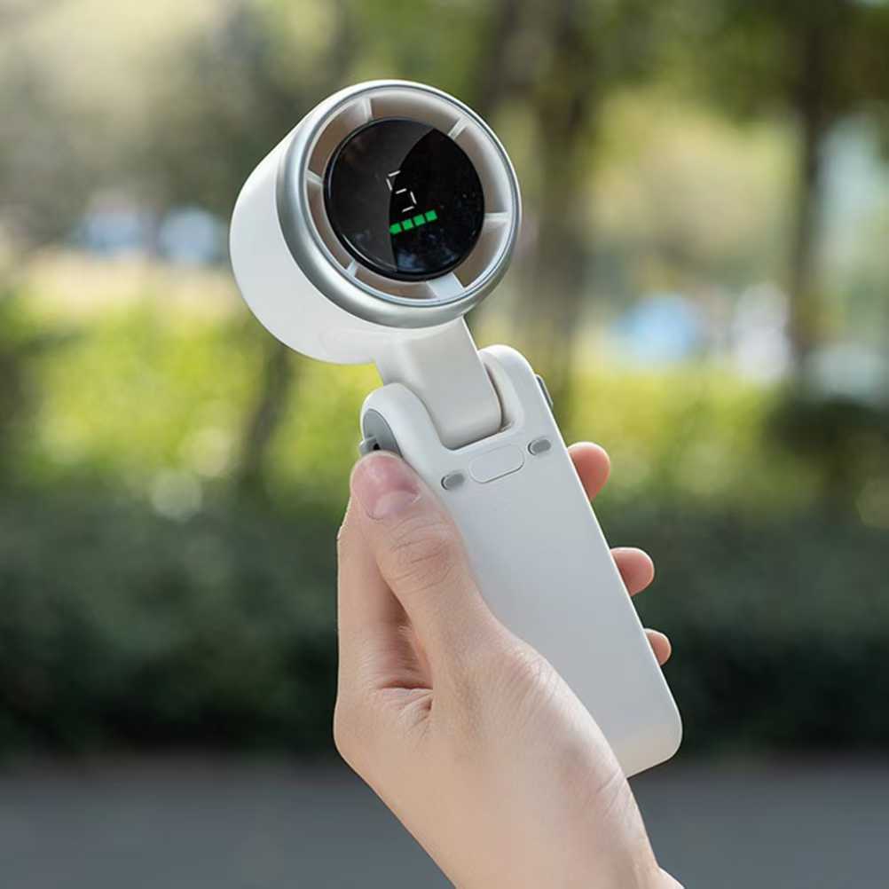 Cooling Portable Bladeless Mini Handheld Fan with Digital Speed Display Kalsten