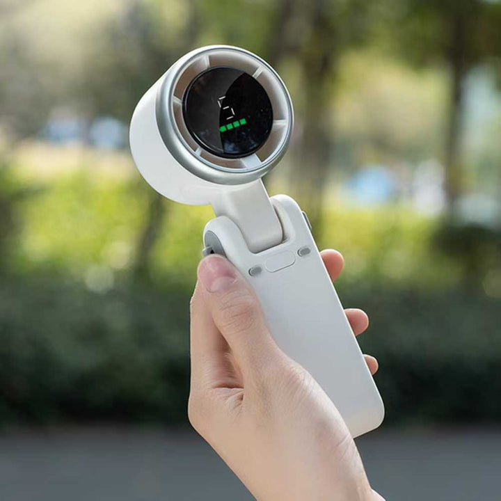 Cooling Portable Bladeless Mini Handheld Fan with Digital Speed Display Kalsten