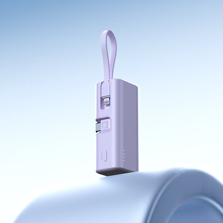 Mini Powerbank with Integrated Charging Cable and LED Display Kalsten