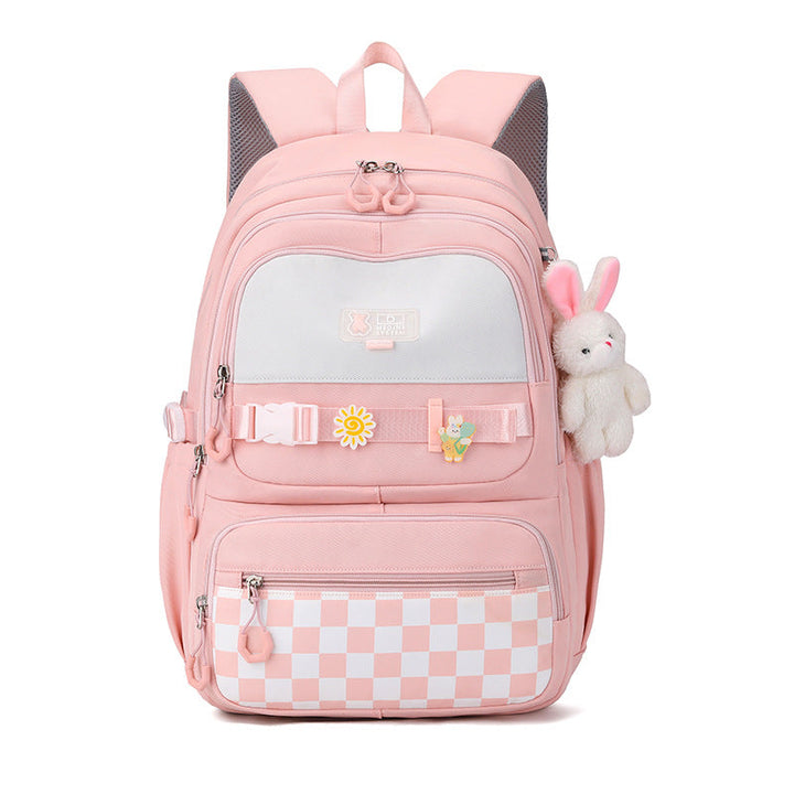 Cute school backpack with playful charms Kalsten