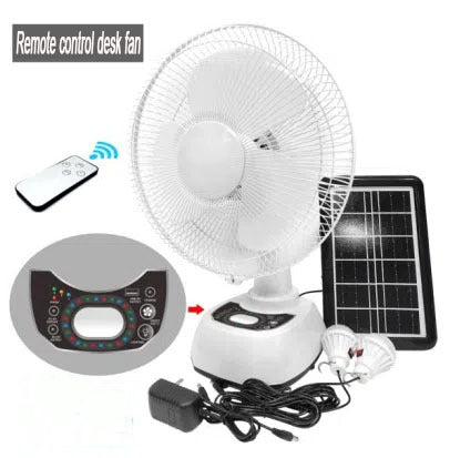 Women's solar-powered table fan with remote control Kalsten