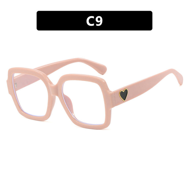Women's square sunglasses with fashionable heart accent Kalsten