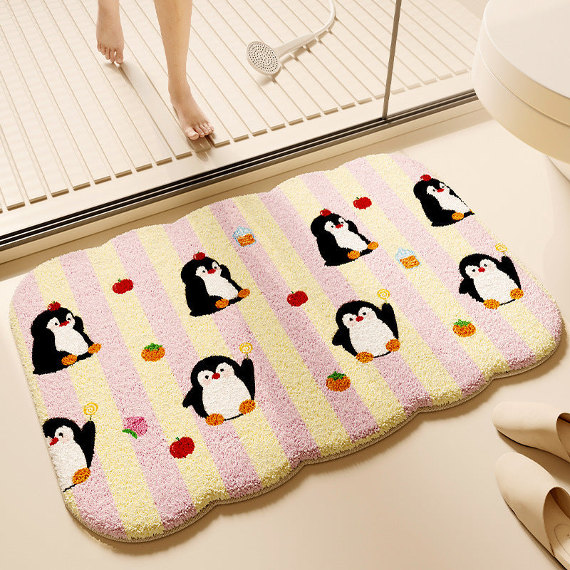 Cartoon Animal-Themed Bath Mat Kalsten