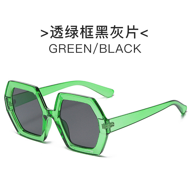 Women extravagant hexagonal sunglasses Kalsten