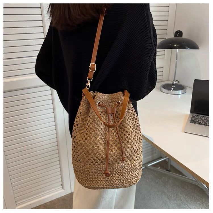 Casual Backpack Bag Made from Natural Material Kalsten