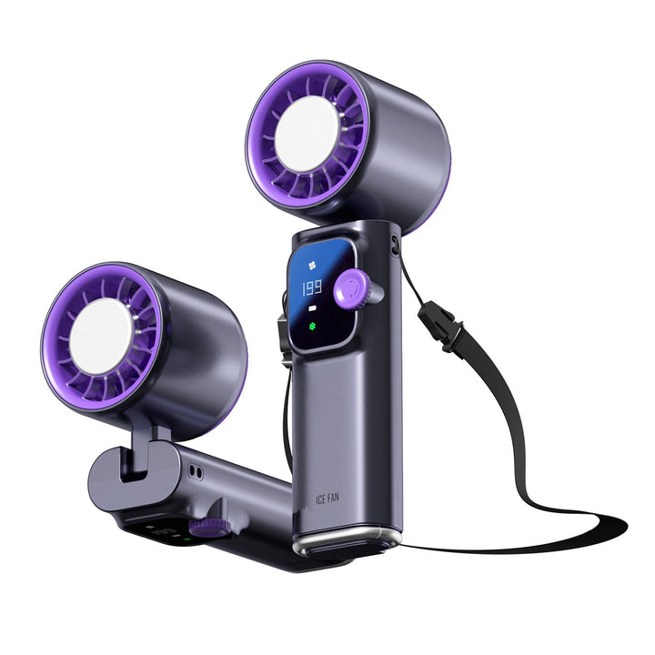 Dual-Head Rechargeable Personal Cooling Fan Kalsten