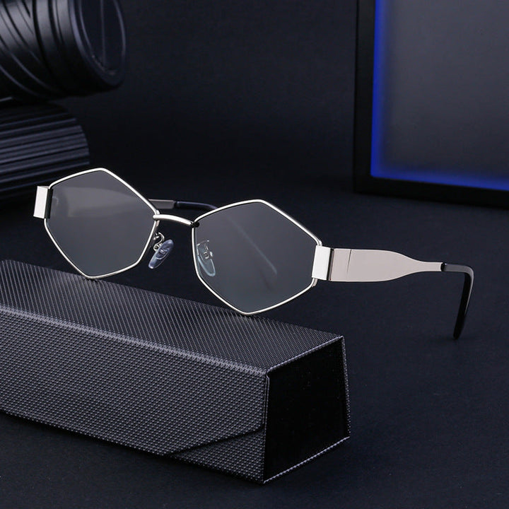 Women's geometric sunglasses with modern frame Kalsten