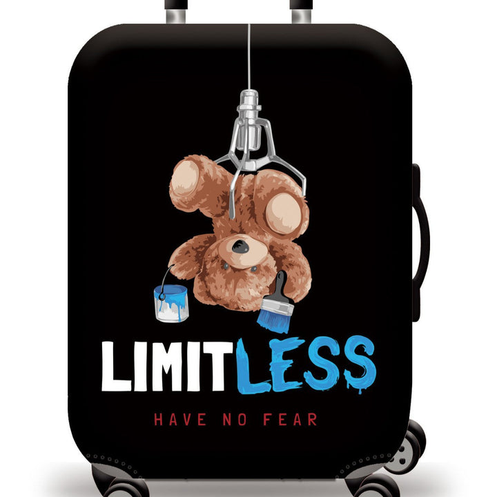 Unisex nan Kids Trolley Suitcase with cute teddy bear design, hard shell, telescopic handle and four swivel wheels Kalsten