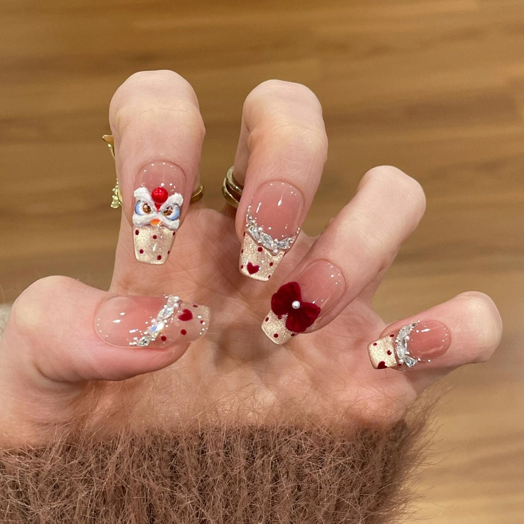 Creative nail art with flower and fruit motifs Kalsten
