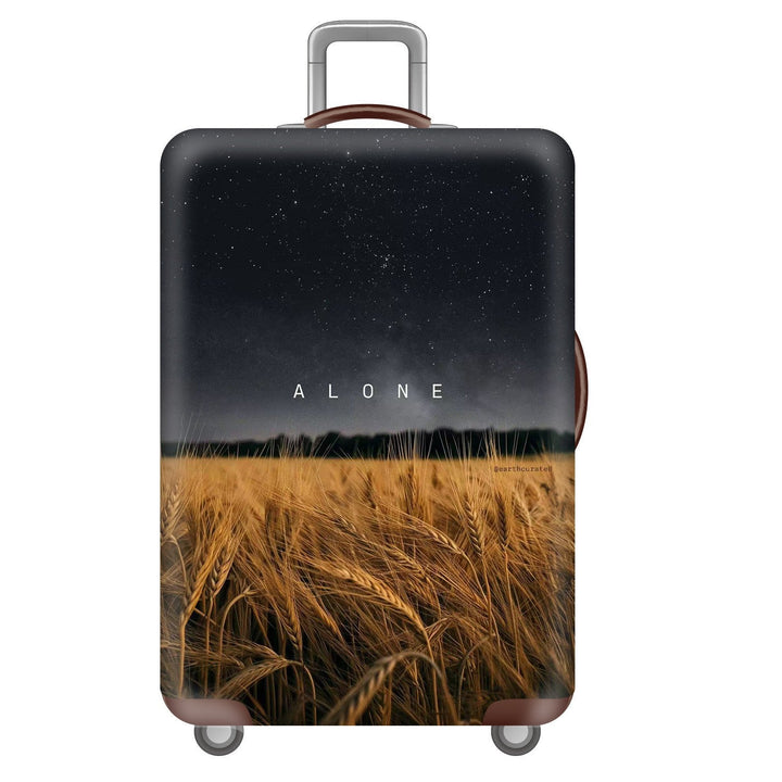 Unisex nano elastic suitcase cover with starry sky city motif, stretch protective cover for trolley luggage Kalsten