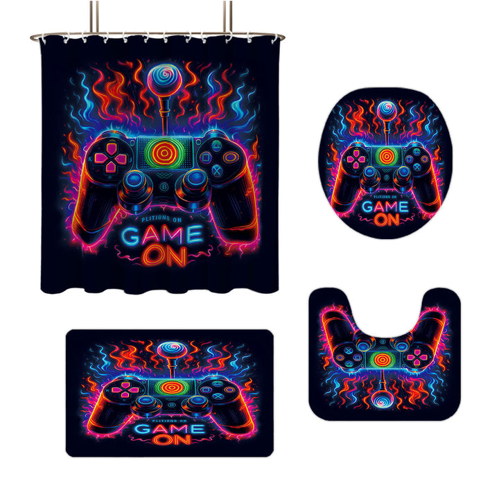 Digital Dragonfly-Themed Bathroom Set Kalsten