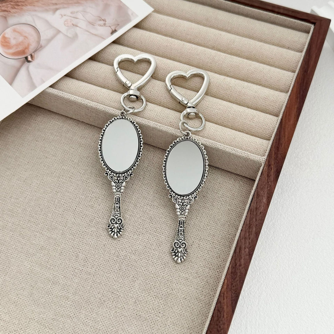Vintage-Style Compact Mirror Keychain Kalsten