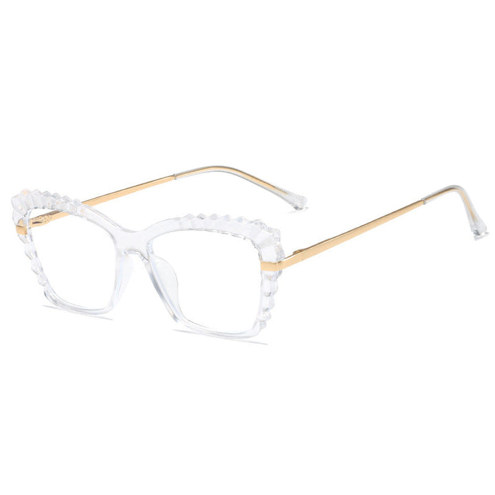 Women oversized glasses with unique wave edge design Kalsten