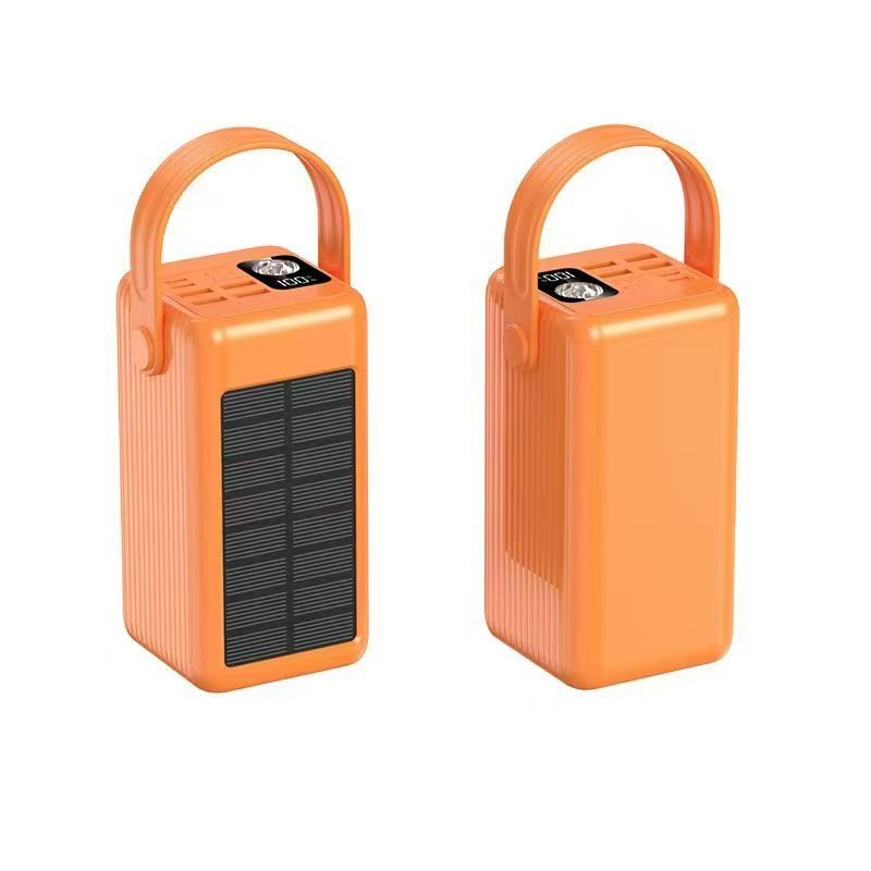Portable Solar Power Bank with Integrated LED Light and Fast Charging Function Kalsten
