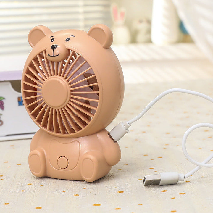 Unisex portable table fan bear shape with USB connection Kalsten