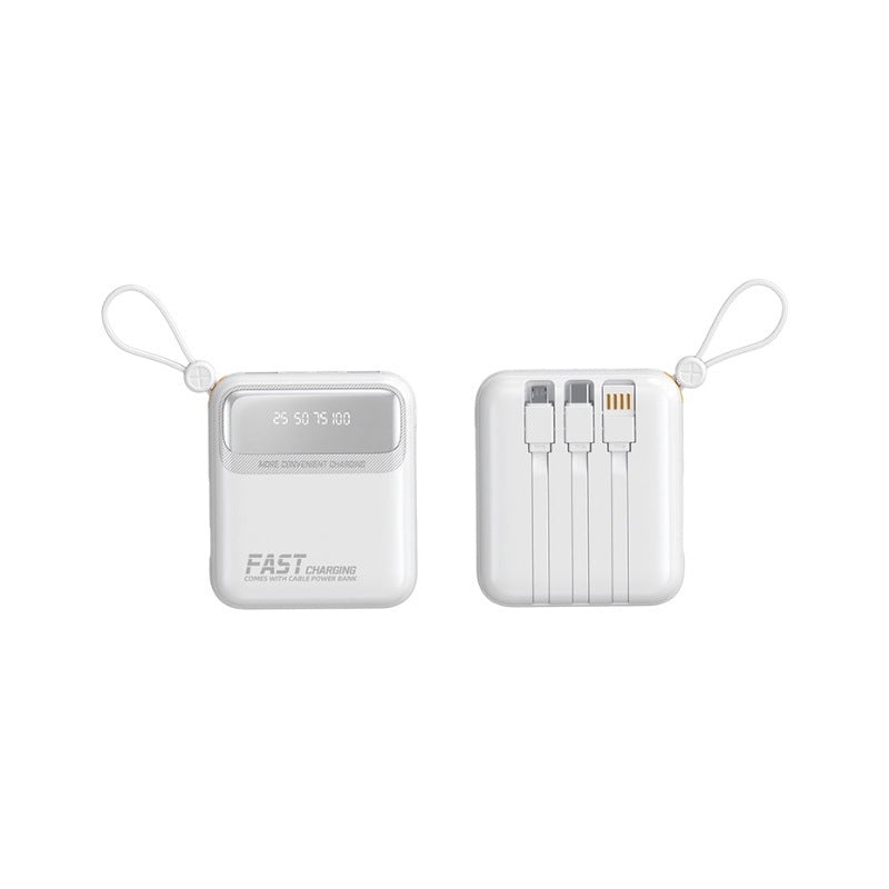 Portable power bank with integrated cables and multifunctional charging port Kalsten
