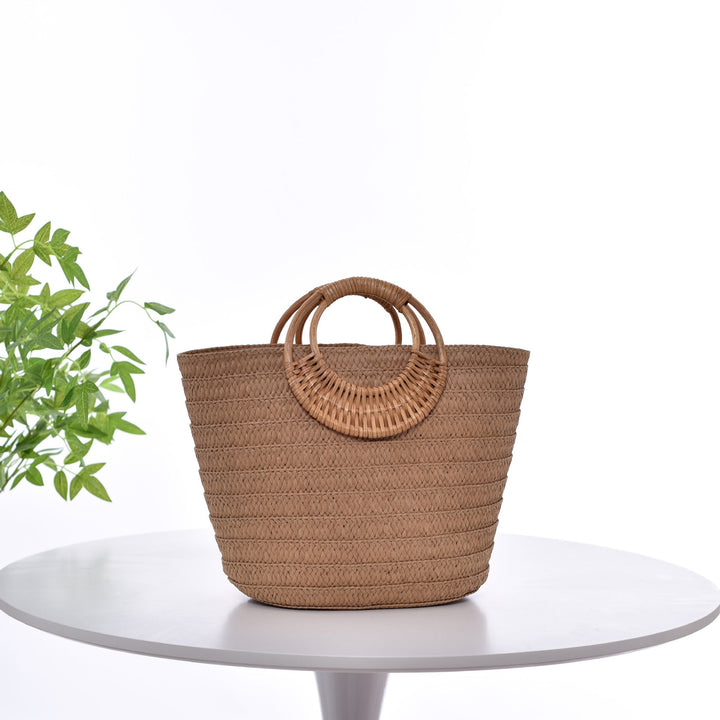 Handbag with Braided Handle Kalsten