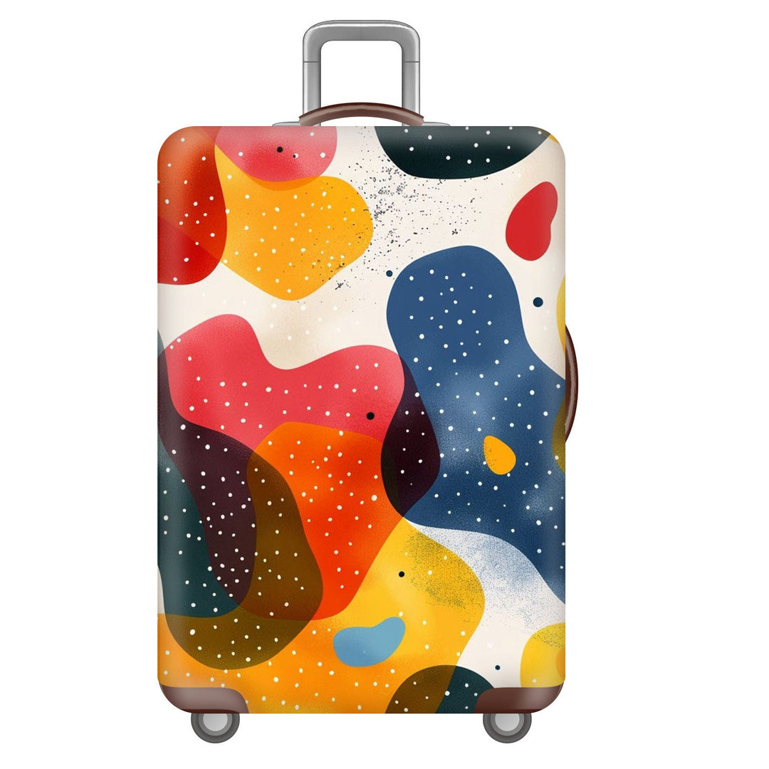 Unisex nan robust hard-shell suitcase with artistic face portrait print and 360° wheels Kalsten