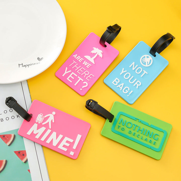 Unisex Luggage Tag with Motivating Holiday Message Kalsten