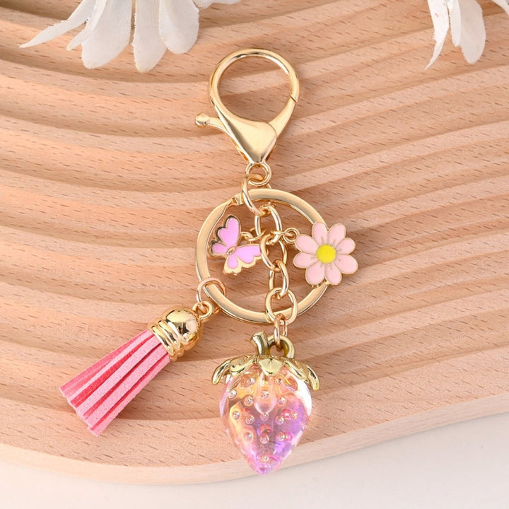Keychain with Fruity Strawberry Design Kalsten