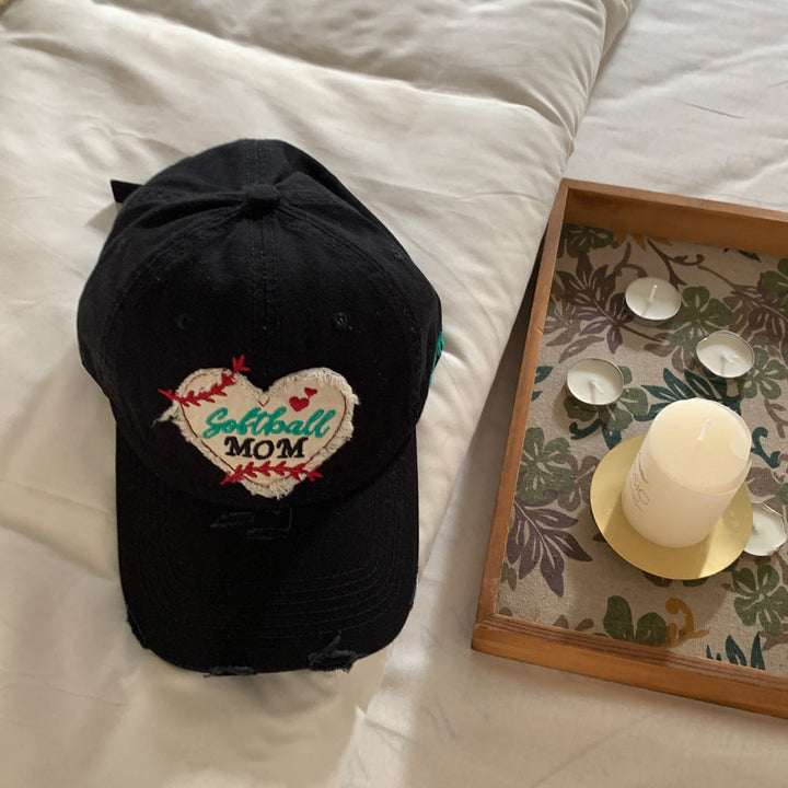 Women's Embroidered Softball Mom Cap Kalsten