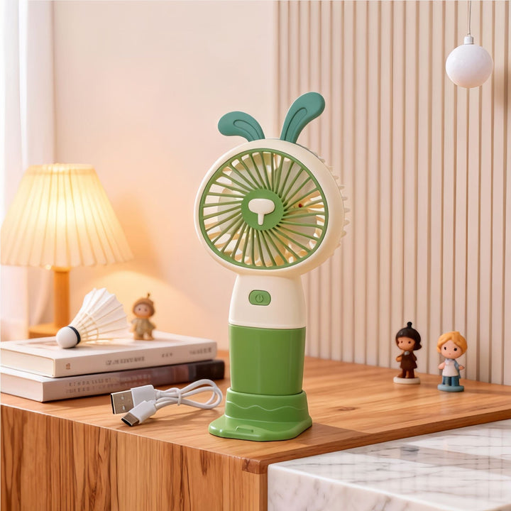 Ladies portable hand fan in cute lion design Kalsten