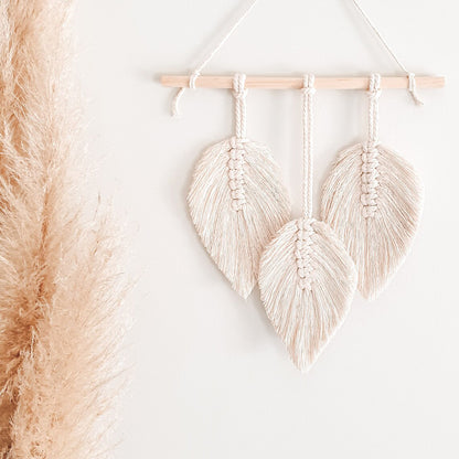 Decorative Leaf Macrame Wall Hanging Acalora