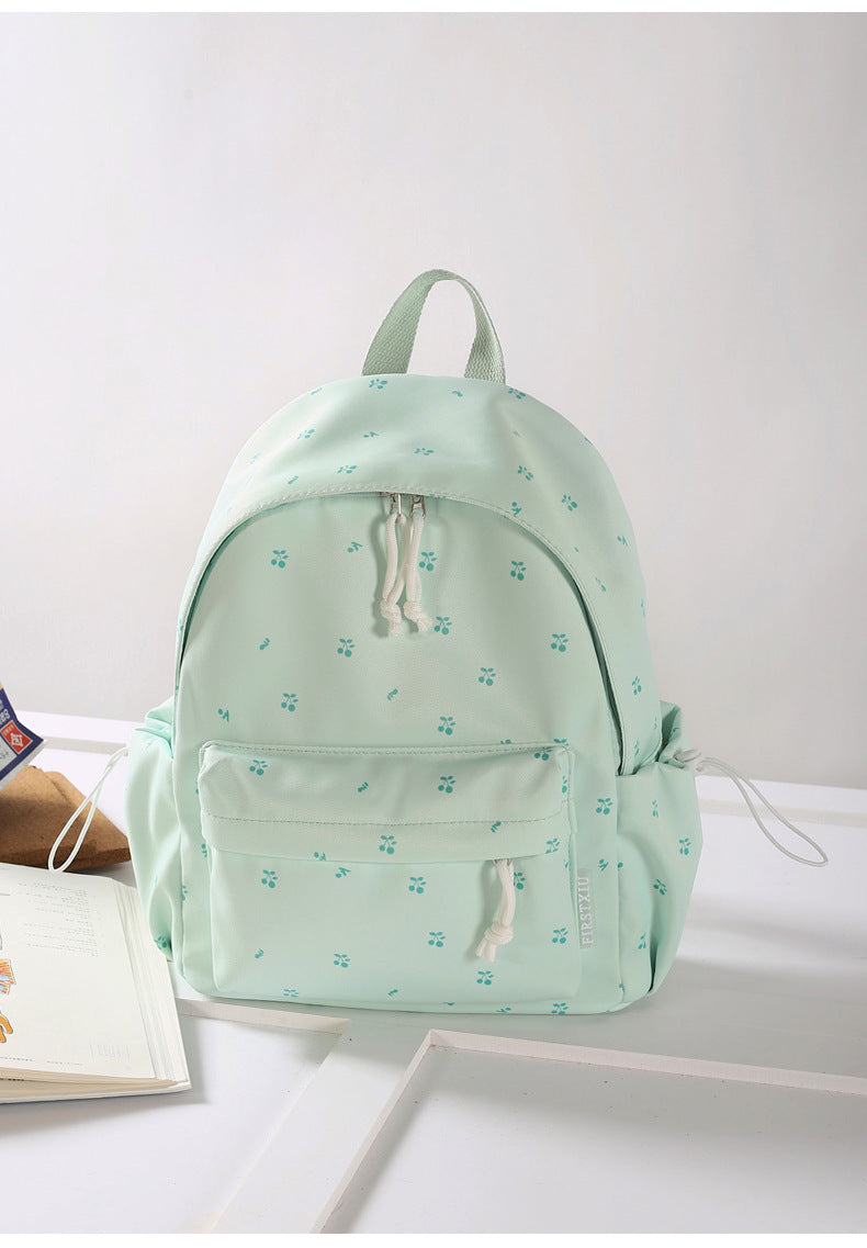 Floral Patterned Lightweight School Backpack