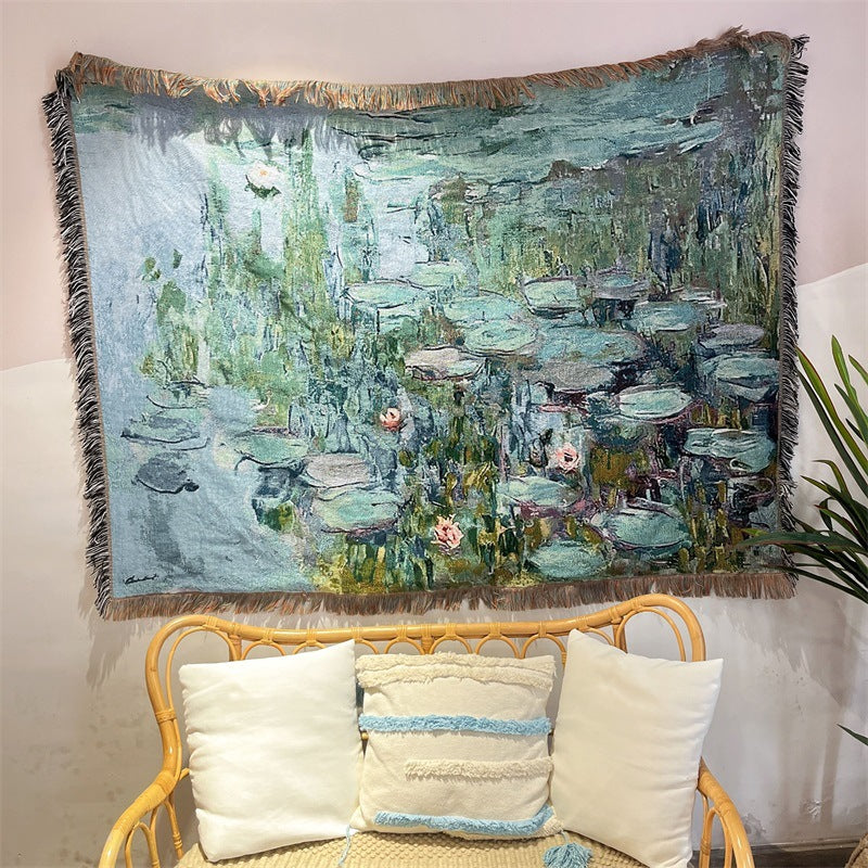 Artistic Floral Tapestry Blanket