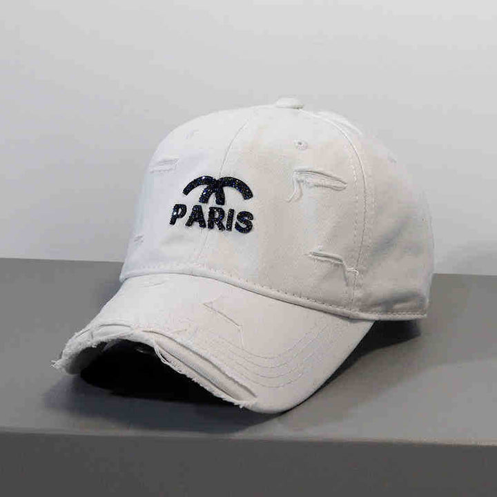 Women's Distressed Graphic Adjustable Baseball Cap Kalsten