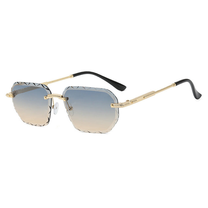 Women's geometric sunglasses with mirrored lenses and sturdy frame Kalsten