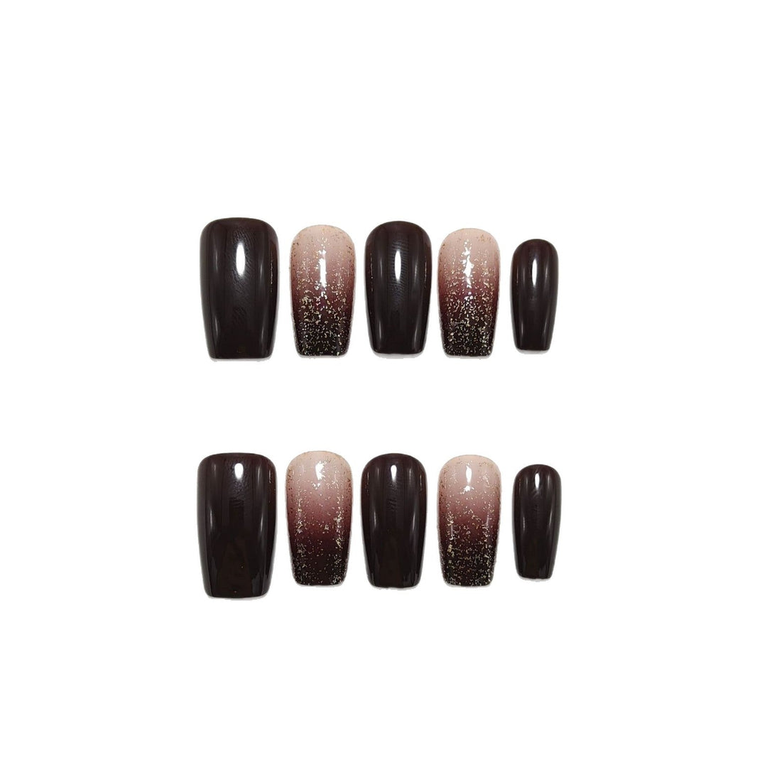 Artifical nails with glitter design Kalsten