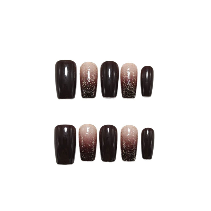 Artifical nails with glitter design Kalsten