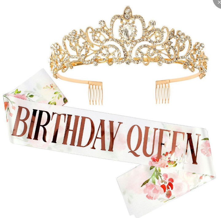 Women's Festive Crown with Elegant Sash Kalsten